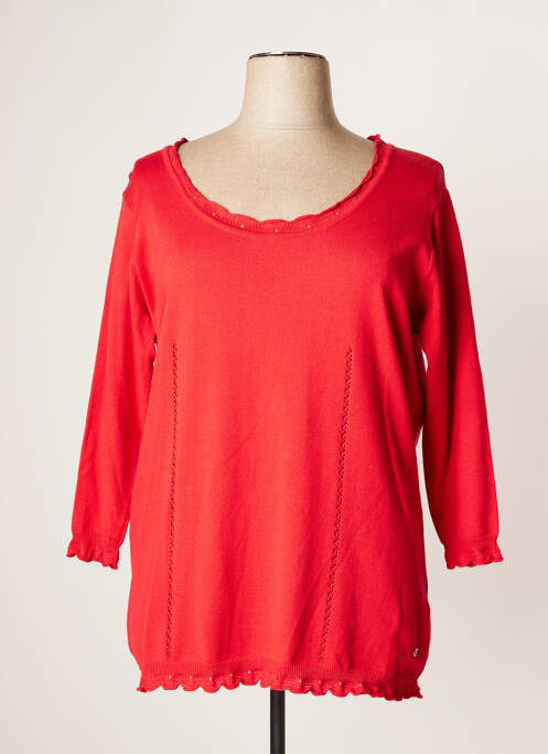 Pull rouge FRED SABATIER pour femme