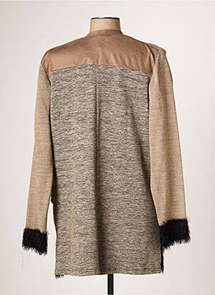 Gilet manches longues stretch marron JUMFIL femme