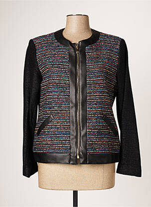 Veste chic fermeture boutonnée sur le devant noir JUMFIL femme