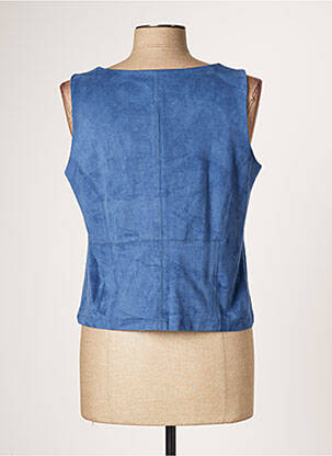 Top col carré sans manche bleu JUMFIL femme