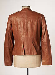 Veste en cuir marron BETTY BARCLAY pour femme seconde vue