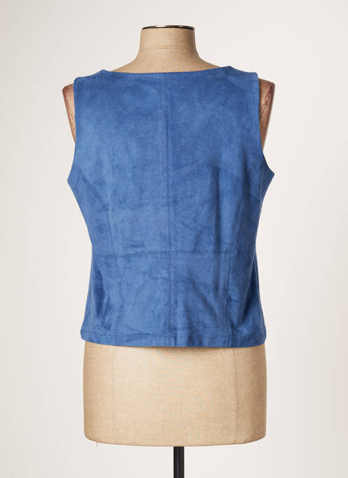 Top col carré sans manche bleu JUMFIL femme