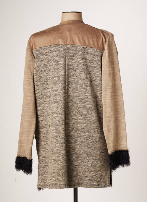 Gilet manches longues marron JUMFIL pour femme