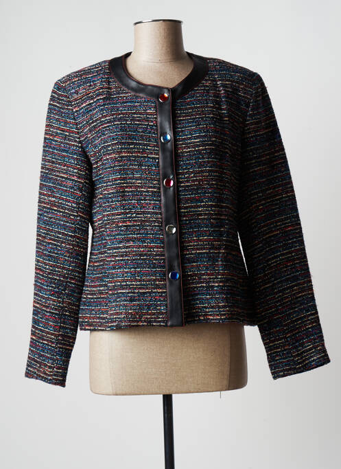 Veste chic fermeture boutonnée sur le devant noir JUMFIL femme