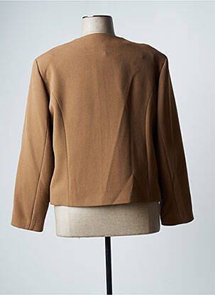 Veste chic tissage crêpe marron JUMFIL femme