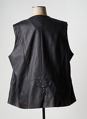 Veste simili cuir poches noir JUMFIL femme