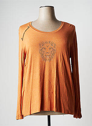 T-shirt manches longues manches longues orange JUMFIL femme