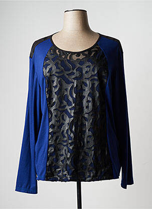 Top stretch manches longues bleu JUMFIL femme