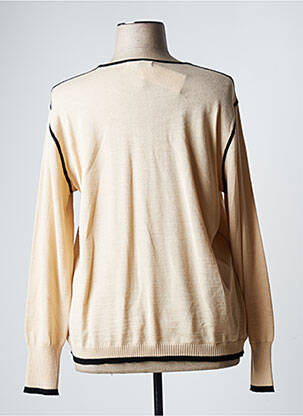 Pull stretch manches longues beige JUMFIL femme