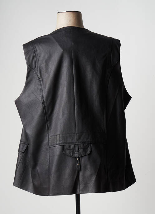 Veste simili cuir poches noir JUMFIL femme