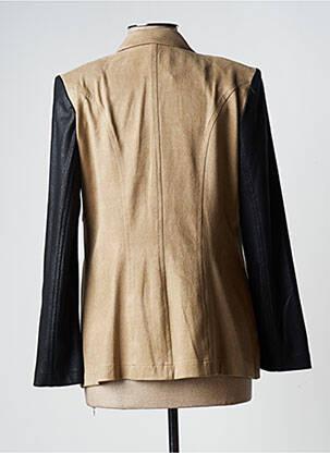 Veste casual col tailleur beige JUMFIL femme