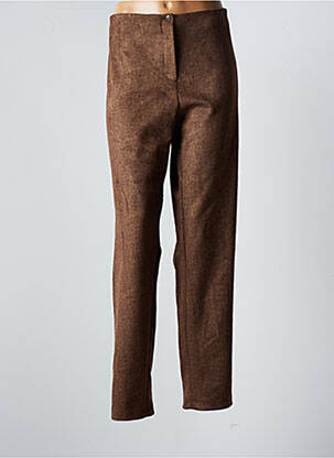 Pantalon droit stretch taille normale marron JUMFIL femme
