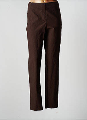 Pantalon slim taille élastique taille normale marron JUMFIL femme