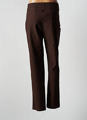 Pantalon slim taille élastique taille normale marron JUMFIL femme