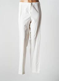 Pantalon slim taille élastique taille normale beige BRUNO SAINT HILAIRE femme