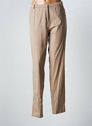 Pantalon slim taille élastique taille normale marron JUMFIL femme