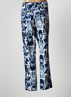 Pantalon slim tissage popeline taille normale bleu JUMFIL femme