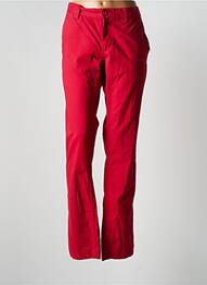 Pantalon chino taille basse taille basse rouge KARIBAN femme