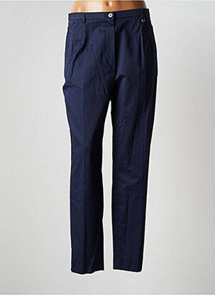 Pantalon chino bleu BRUNO SAINT HILAIRE pour femme