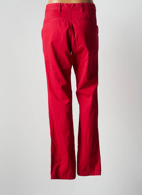 Pantalon chino taille basse taille basse rouge KARIBAN femme