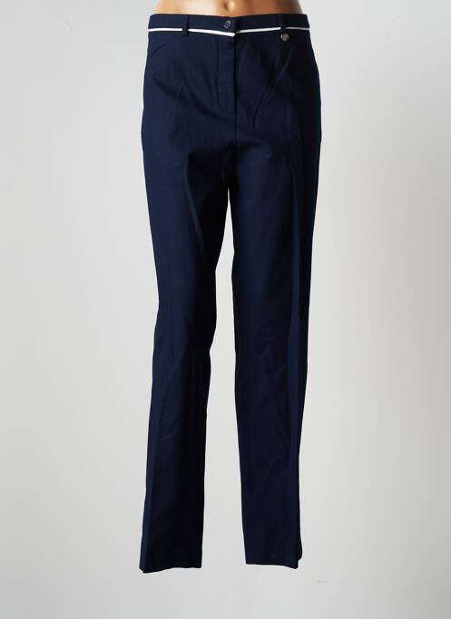 Pantalon chino bleu BRUNO SAINT HILAIRE pour femme