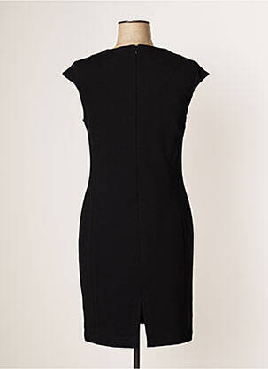 Robe courte fermeture zippée au dos manches courtes marron JUMFIL femme