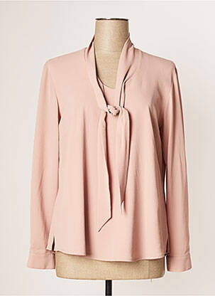Blouse poignets boutonnés avec fente manches longues rose JUMFIL femme