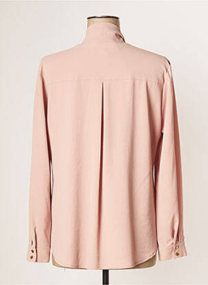 Blouse poignets boutonnés avec fente manches longues rose JUMFIL femme
