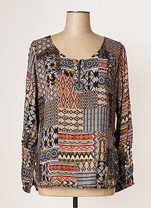 Blouse col rond manches longues gris JUMFIL femme