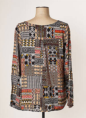 Blouse col rond manches longues gris JUMFIL femme