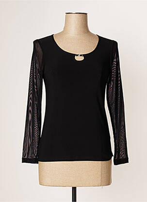 Top stretch manches longues noir JUMFIL femme