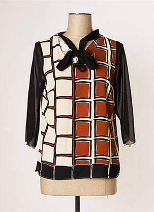 Blouse manches 3/4 manches 3/4 noir MERI & ESCA femme
