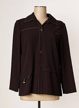 Veste casual epaulette marron JUMFIL femme