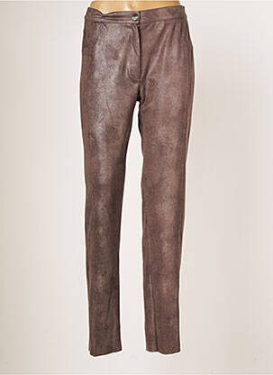Pantalon slim taille normale taille normale marron JUMFIL femme