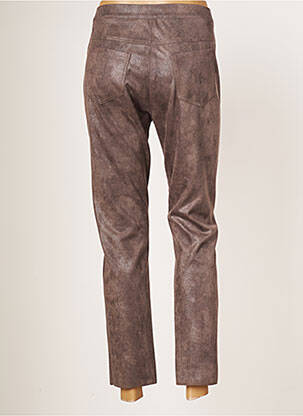 Pantalon slim stretch taille normale marron JUMFIL femme