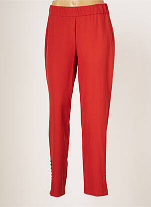 Pantalon slim taille élastique taille normale orange JUMFIL femme