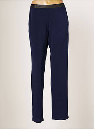 Pantalon droit stretch taille normale bleu JUMFIL femme