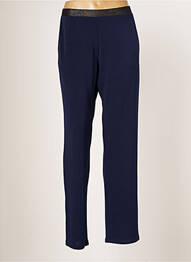 Pantalon droit tissage crêpe taille normale bleu JUMFIL femme