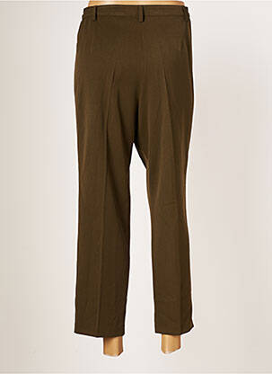 Pantalon droit tissage crêpe taille normale vert JUMFIL femme