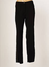 Pantalon droit tissage crêpe taille normale noir JUMFIL femme
