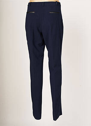 Pantalon droit tissage crêpe taille normale bleu JUMFIL femme