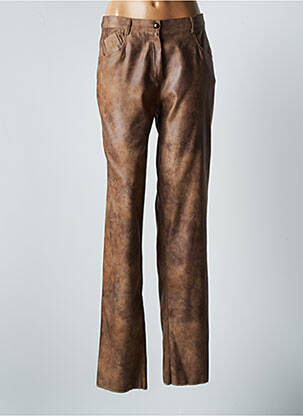 Pantalon slim taille normale taille normale marron JUMFIL femme