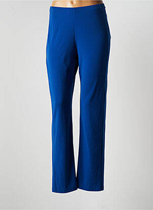 Pantalon large tissage popeline taille normale bleu JUMFIL femme