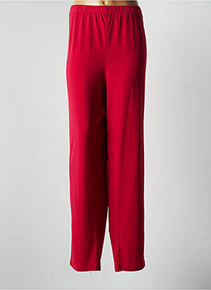 Pantalon large tissage popeline taille normale rouge JUMFIL femme