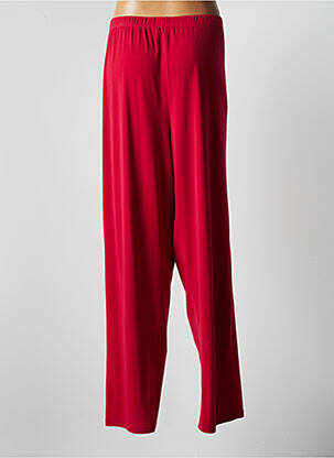 Pantalon large tissage popeline taille normale rouge JUMFIL femme