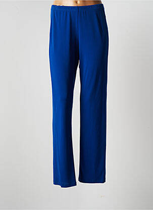 Pantalon large tissage popeline taille normale bleu JUMFIL femme