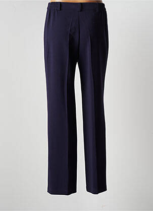 Pantalon droit tissage popeline taille normale bleu JUMFIL femme