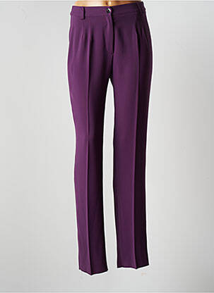 Pantalon slim taille élastique taille normale violet JUMFIL femme