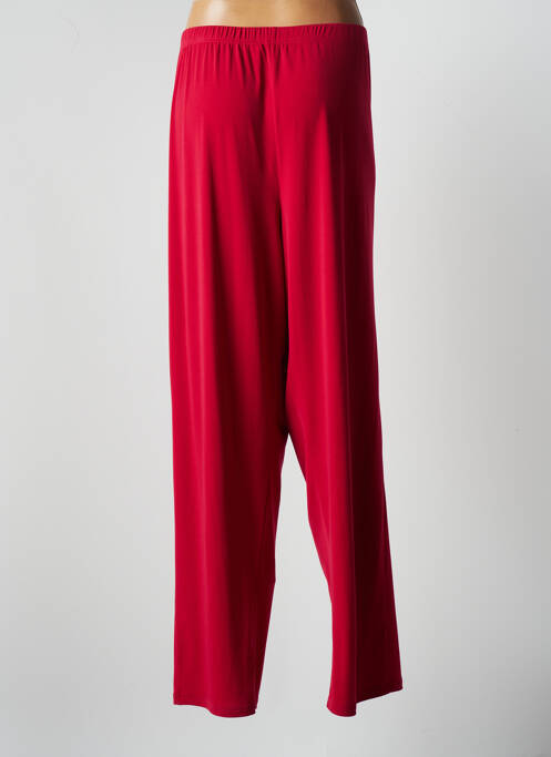 Pantalon large tissage popeline taille normale rouge JUMFIL femme