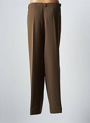 Pantalon droit taille élastique taille normale marron JUMFIL femme